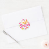 Hallo Frühling Blumen Aufkleber (Umschlag)