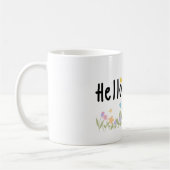 Hallo Frühling Blumen Tasse (Links)