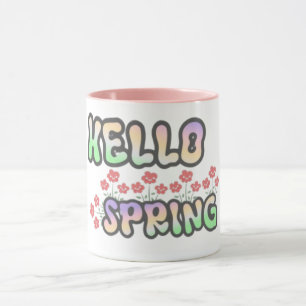 "Hallo Frühling"   Blumenprint  Tasse