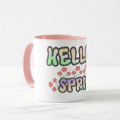 "Hallo Frühling" | Blumenprint Tasse (Vorderseite Links)