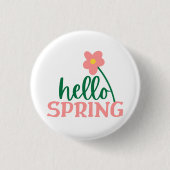 Hallo Frühling Button (Vorderseite)