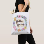 Hallo Frühling | Dekorative Einkaufstasche Tasche (Von Nahem)