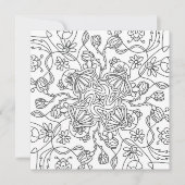 Hallo Frühling: Farbe Ihre eigene Blume (Vorderseite)