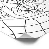 Hallo Frühling: Farbseiten für Erwachsene Poster (Ecke)