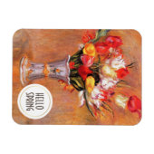 Hallo Frühling. Fine Art Custom Ostergeschenk Magnet (Horizontal)