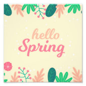Hallo Frühling Fotodruck (Vorne)