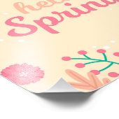 Hallo Frühling Fotodruck (Ecke)