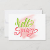 Hallo Frühling Geburtstagsparty Einladung (Vorderseite)