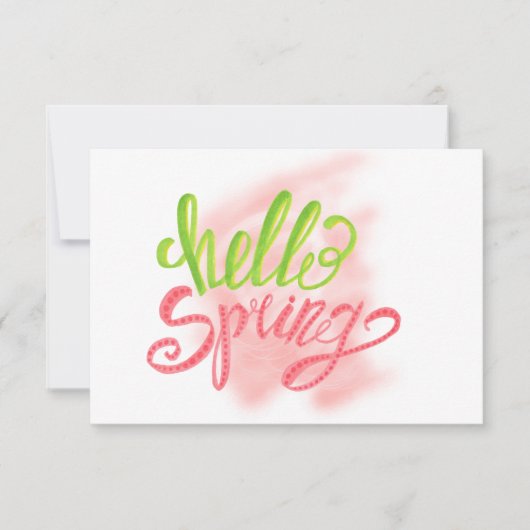 Hallo Frühling Geburtstagsparty Einladung (Vorderseite)