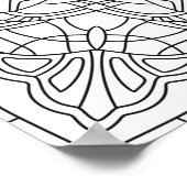Hallo Frühling: Geometric Mandala Poster (Ecke)
