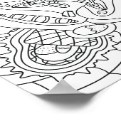 Hallo Frühling: Happy Osterfarben Seite Poster (Ecke)