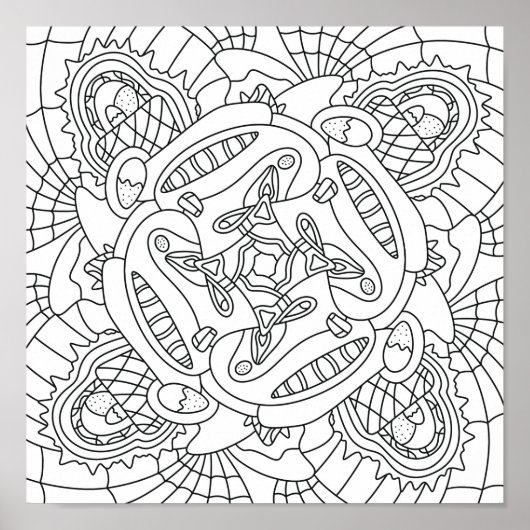 Hallo Frühling: Happy Osterfarben Seite Poster (Vorne)