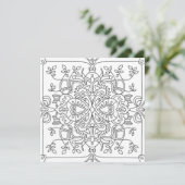 Hallo Frühling: Inspirierte Farbseite der Natur (Stehend Vorderseite)