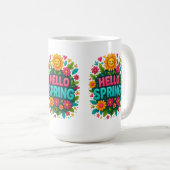 Hallo Frühling Kaffeetasse (VorderseiteRechts)