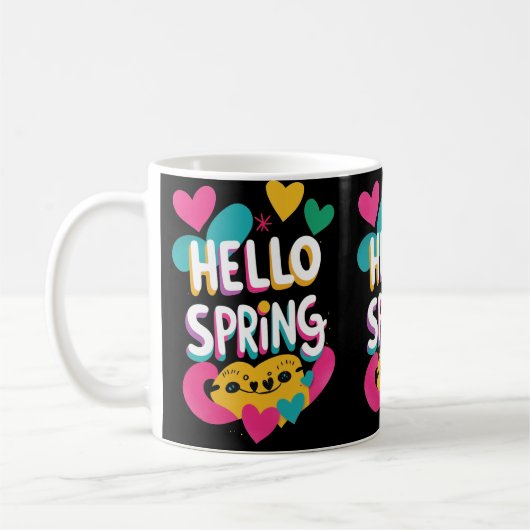 Hallo Frühling Kaffeetasse (Links)