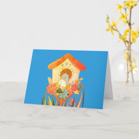 Hallo Frühling Karte (Gelbe Blume)