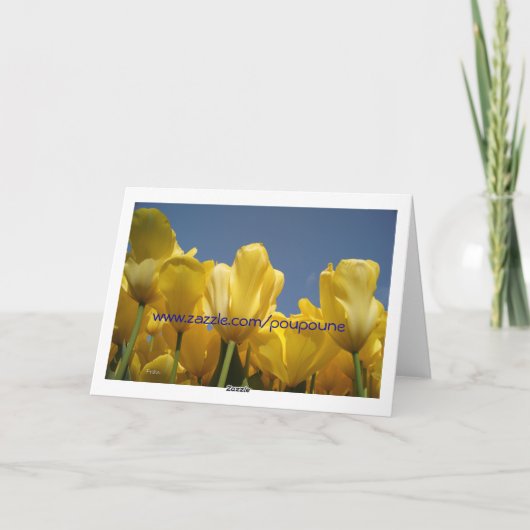 Hallo Frühling! Karte (Rückseite)