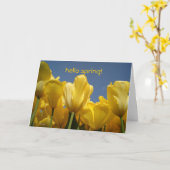 Hallo Frühling! Karte (Gelbe Blume)