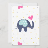 Hallo Frühling Light Color Baby Baby Dusche Einladung (Rückseite)