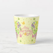 Hallo Frühling Milchtasse (Vorderseite)