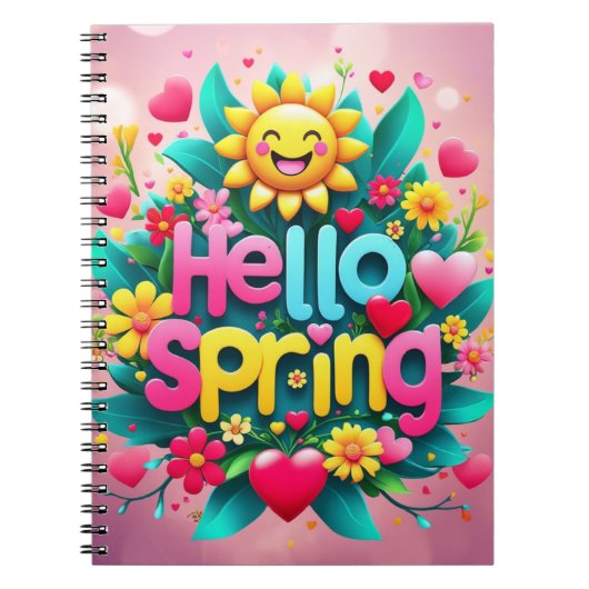 Hallo Frühling Notizblock (Vorderseite)