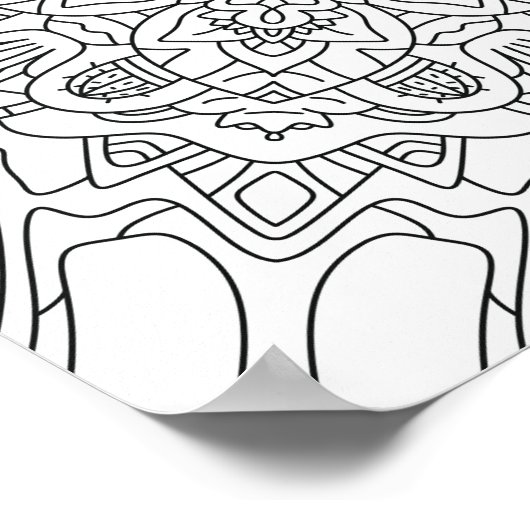 Hallo Frühling: Pflanze-Farbseite Poster (Ecke)