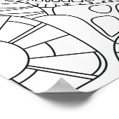 Hallo Frühling: Phantastisch Mandala Poster (Ecke)