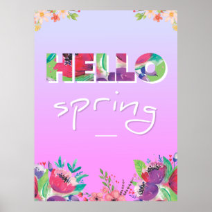 Hallo Frühling Poster