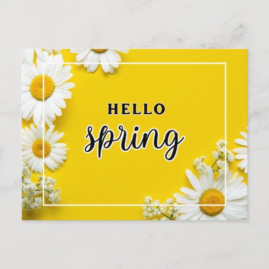 Hallo Frühling Postkarte (Vorderseite)