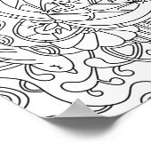 Hallo Frühling: Schöne Farbseite für Erwachsene Poster (Ecke)