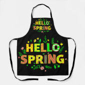 Hallo Frühling Schürze (Vorderseite)