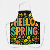 Hallo Frühling Schürze (Vorderseite)