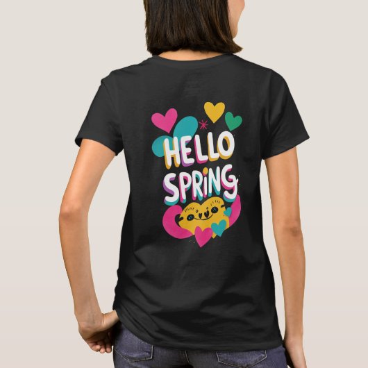 Hallo Frühling T-Shirt (Rückseite)