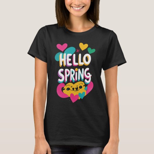 Hallo Frühling T-Shirt (Vorderseite)