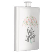 Hallo Frühling Umbrella Flachmann (Rechts)