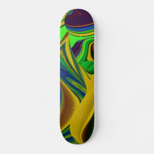 Hallo Frühling und Hallo Sunshine! Abstrakt Skateboard
