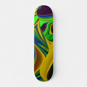 Hallo Frühling und Hallo Sunshine! Abstrakt Skateboard