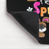 Hallo Frühling und Ostern Bunny Rabbit Kinder Mädc Mousepad (Ecke)