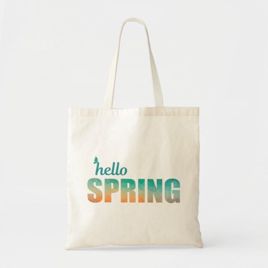 Hallo Frühlingsfarbe geometrische Tasche (Vorne)