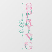 Hallo Frühlingsfest Business Deco Fensteraufkleber (Blatt)