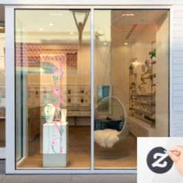 Hallo Frühlingsfest Business Deco Fensteraufkleber