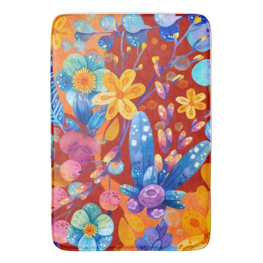 Hallo Frühlingsglückszeit Badematte (Vorderseite Vertikal)