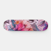 Hallo Frühlingsglückszeit, Blumenwasser Skateboard (Horizontal)
