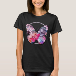 Hallo Frühlingsglückszeit, rosa Frühlingsflora T-Shirt