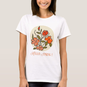 Hallo Frühlingsschild T-Shirt