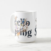 Hallo Frühlingsvögel Kaffeetasse (Vorderseite Links)