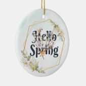 Hallo Frühlingsvögel Keramik Ornament (Rechts)