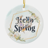 Hallo Frühlingsvögel Keramik Ornament (Vorne)