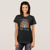 Hallo Fünfte Klasse Rainbow Team 5. Klasse T-Shirt (Vorne ganz)