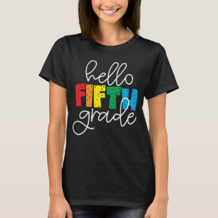 Hallo Fünfte Klasse - Spaß zurück zum Lehrer T-Shirt
